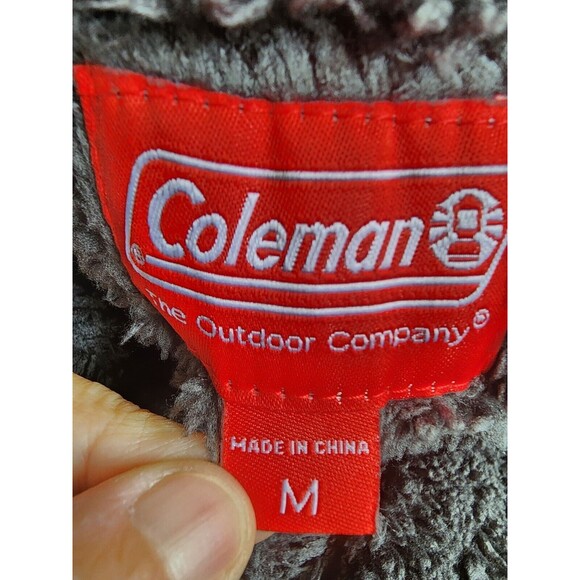 Coleman Men's Zip Front Jacket Size Medium Lined Hooded Gray - Picture 2 of 9